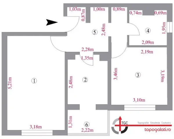 cadastru apartament topogalati